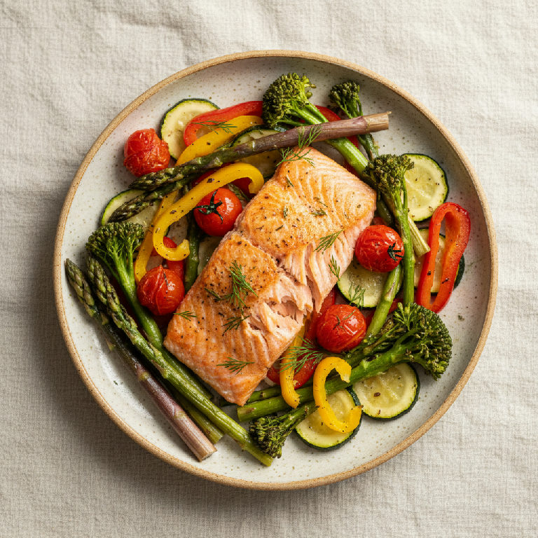Zalm met groenten